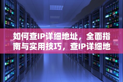 如何查IP详细地址，全面指南与实用技巧，查IP详细地址的工具