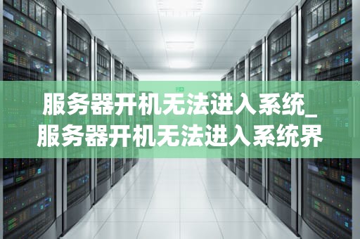 服务器开机无法进入系统_服务器开机无法进入系统界面_服务器开机无法进入系统的故障排查与解决