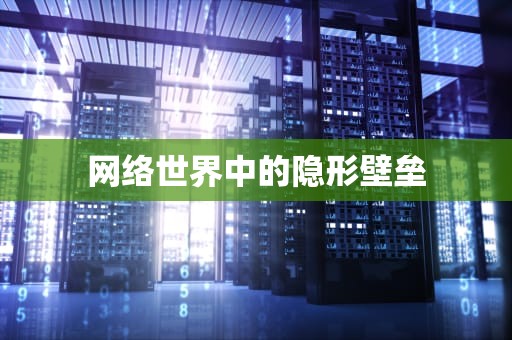网络世界中的隐形壁垒