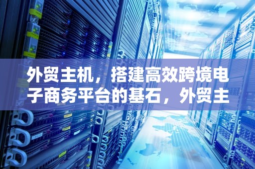 外贸主机，搭建高效跨境电子商务平台的基石，外贸主机推荐