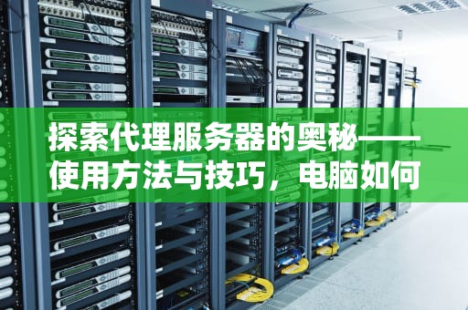 探索代理服务器的奥秘——使用方法与技巧，电脑如何使用代理服务器
