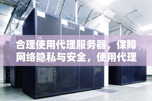 合理使用代理服务器，保障网络隐私与安全，使用代理服务器后网页打不开