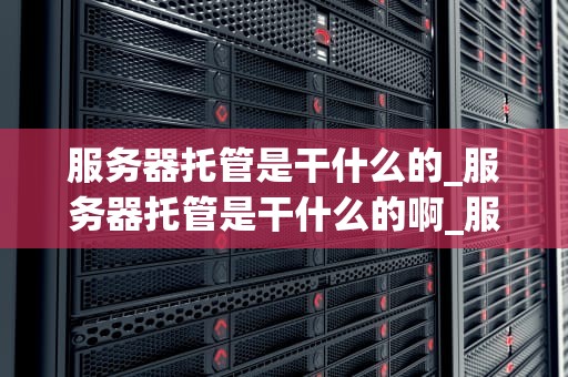 服务器托管是干什么的_服务器托管是干什么的啊_服务器托管的全面解析