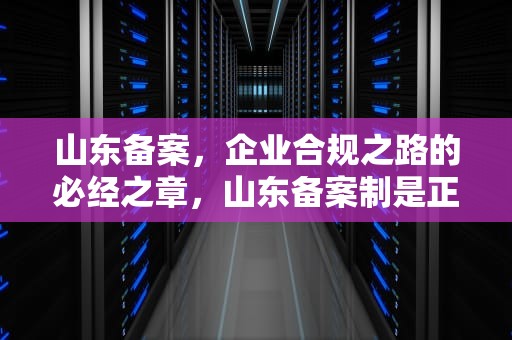 山东备案，企业合规之路的必经之章，山东备案制是正式编制