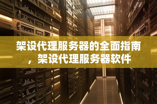 架设代理服务器的全面指南，架设代理服务器软件