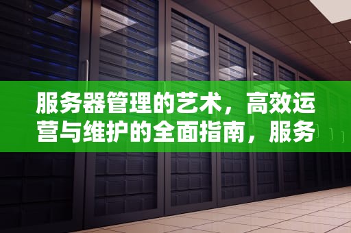 服务器管理的艺术，高效运营与维护的全面指南，服务器管理器在哪里打开