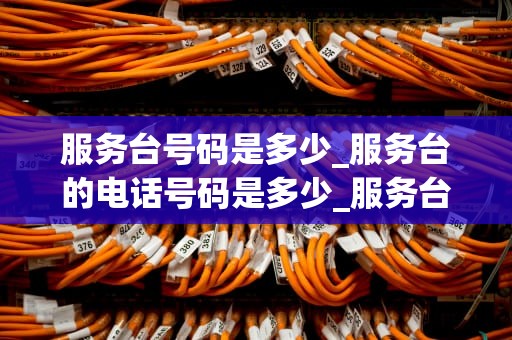服务台号码是多少_服务台的电话号码是多少_服务台号码的重要性及其在现代企业中的应用