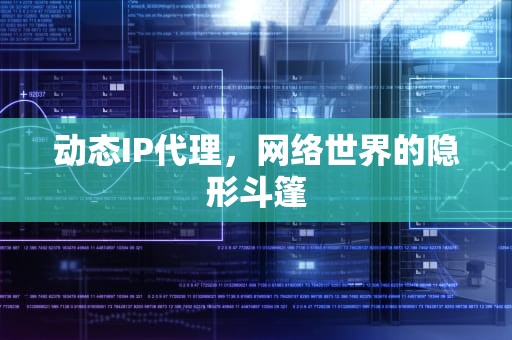动态IP代理，网络世界的隐形斗篷