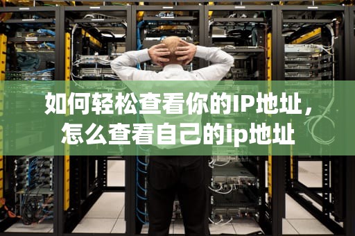 如何轻松查看你的IP地址，怎么查看自己的ip地址