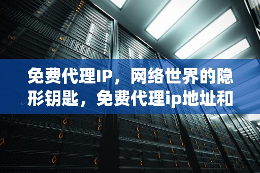 免费代理IP，网络世界的隐形钥匙，免费代理ip地址和端口