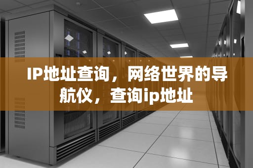 IP地址查询，网络世界的导航仪，查询ip地址