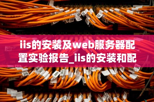 iis的安装及web服务器配置实验报告_iis的安装和配置实验报告_IIS的安装及Web服务器配置实验报告