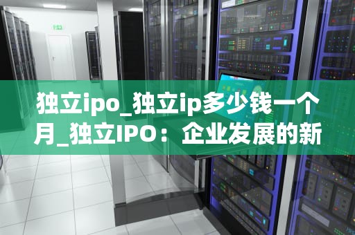 独立ipo_独立ip多少钱一个月_独立IPO：企业发展的新选择