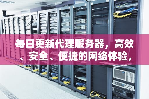 每日更新代理服务器，高效、安全、便捷的网络体验，每日更新代理服务器