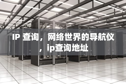 IP 查询，网络世界的导航仪，ip查询地址