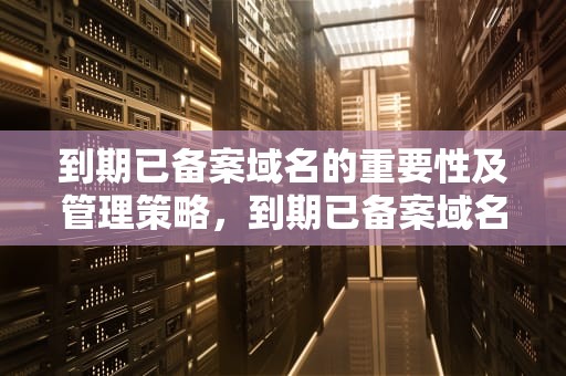 到期已备案域名的重要性及管理策略，到期已备案域名查询