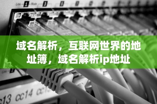 域名解析，互联网世界的地址簿，域名解析ip地址