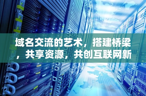 域名交流的艺术，搭建桥梁，共享资源，共创互联网新篇章，域名交流群