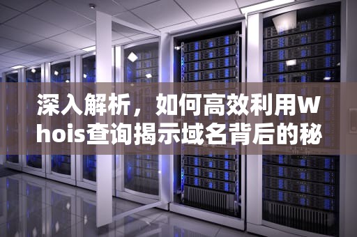 深入解析，如何高效利用Whois查询揭示域名背后的秘密，域名whois查询