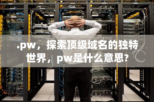 .pw，探索顶级域名的独特世界，pw是什么意思?