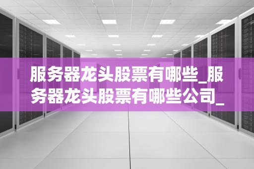 服务器龙头股票有哪些_服务器龙头股票有哪些公司_服务器龙头股票的探索与分析