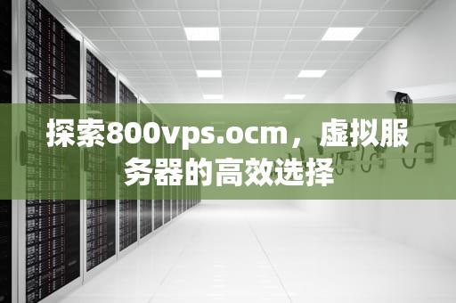 探索800vps.ocm，虚拟服务器的高效选择
