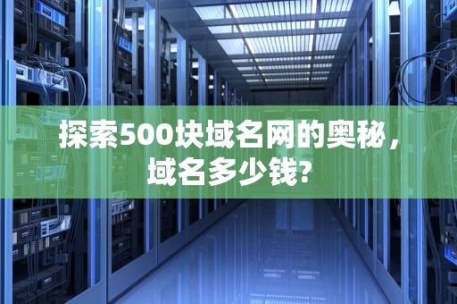 探索500块域名网的奥秘，域名多少钱?