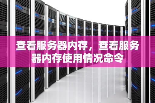 查看服务器内存，查看服务器内存使用情况命令