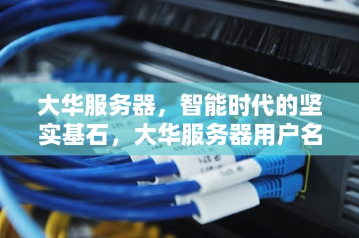 大华服务器，智能时代的坚实基石，大华服务器用户名和密码
