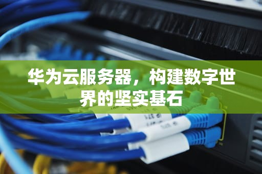 华为云服务器，构建数字世界的坚实基石