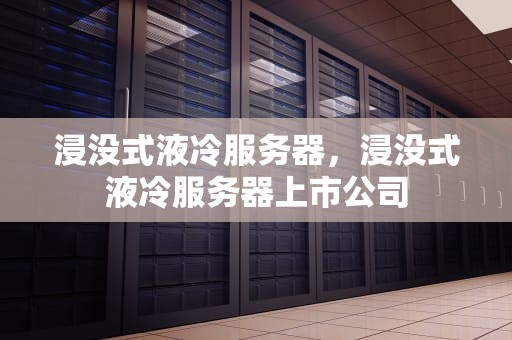 浸没式液冷服务器，浸没式液冷服务器上市公司
