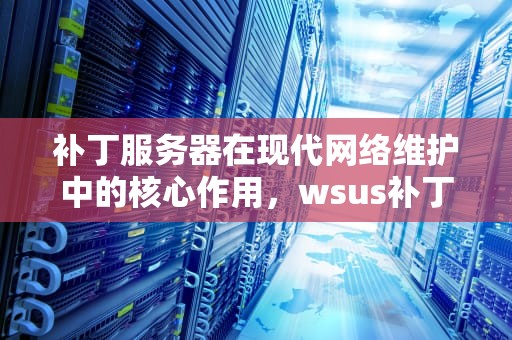 补丁服务器在现代网络维护中的核心作用，wsus补丁服务器