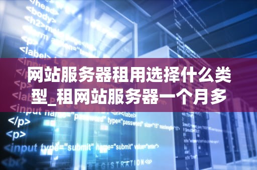 网站服务器租用选择什么类型_租网站服务器一个月多少钱_网站服务器租用选择什么类型