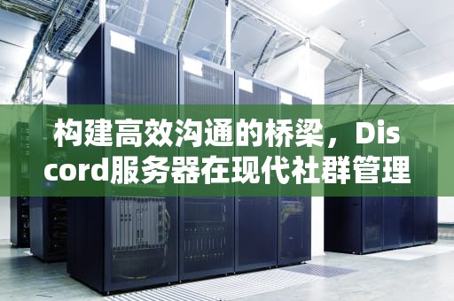 构建高效沟通的桥梁，Discord服务器在现代社群管理中的作用，discord服务器推荐