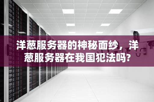 洋葱服务器的神秘面纱，洋葱服务器在我国犯法吗?