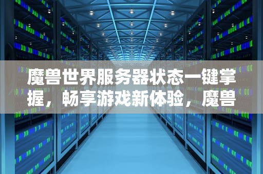 魔兽世界服务器状态一键掌握，畅享游戏新体验，魔兽世界服务器查询人数