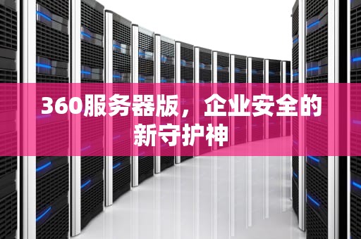 360服务器版，企业安全的新守护神
