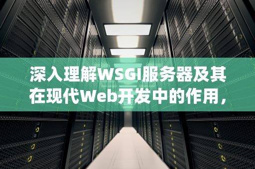 深入理解WSGI服务器及其在现代Web开发中的作用，wsgi服务器有哪些