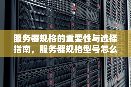 服务器规格的重要性与选择指南，服务器规格型号怎么看