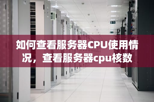 如何查看服务器CPU使用情况，查看服务器cpu核数