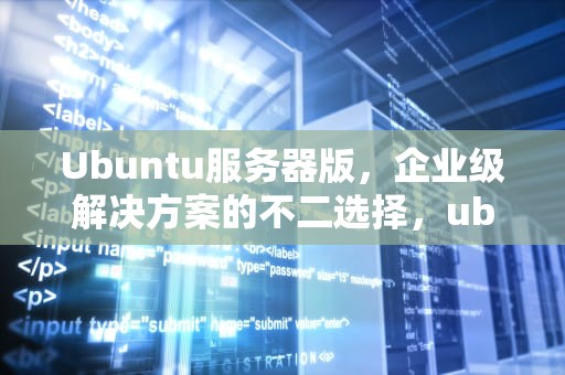 Ubuntu服务器版，企业级解决方案的不二选择，ubuntu服务器版和桌面版区别
