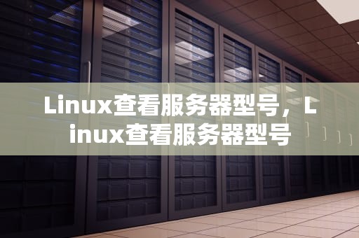 Linux查看服务器型号，Linux查看服务器型号