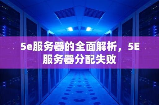 5e服务器的全面解析，5E服务器分配失败