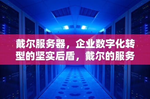 戴尔服务器，企业数字化转型的坚实后盾，戴尔的服务器主要用在什么领域