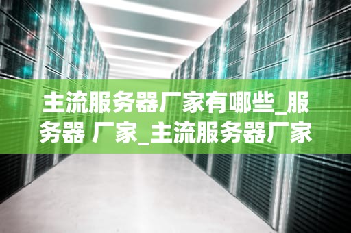 主流服务器厂家有哪些_服务器 厂家_主流服务器厂家及其产品特点分析