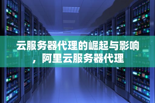 云服务器代理的崛起与影响，阿里云服务器代理