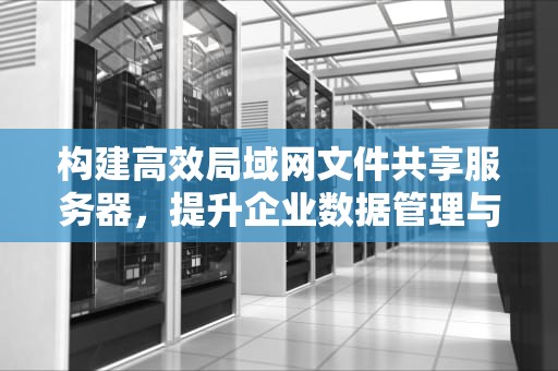 构建高效局域网文件共享服务器，提升企业数据管理与协作效率，局域网文件共享服务器软件