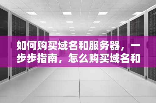 如何购买域名和服务器，一步步指南，怎么购买域名和服务器地址