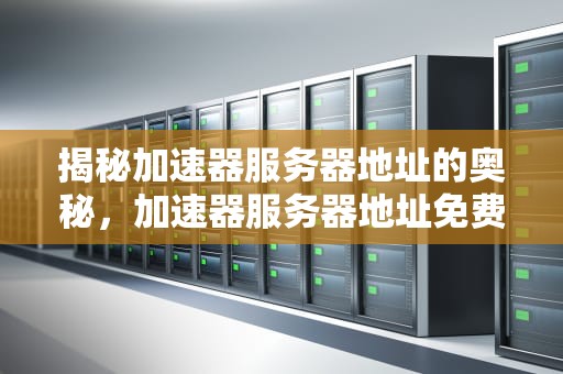 揭秘加速器服务器地址的奥秘，加速器服务器地址免费
