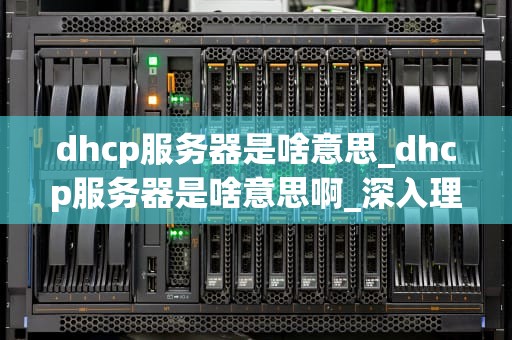 dhcp服务器是啥意思_dhcp服务器是啥意思啊_深入理解DHCP服务器